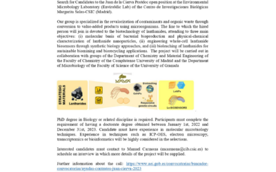 Open position at the Environmental Microbology Laboratory